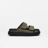ETNA SUEDE KAKI BLACK — 1