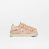 VOLLEY ELASTIC LACES LEATHER VEJA X KONGES SLØJD CHERRY — 1