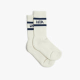 ICONIC SOCKS COTTON WHITE BLUE — 1