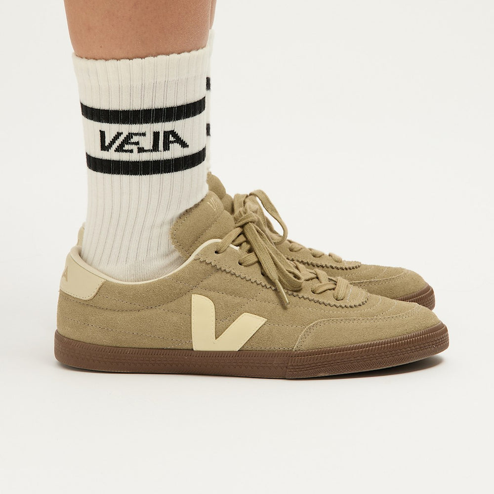 ICONIC SOCKS COTTON WHITE BLACK — 2