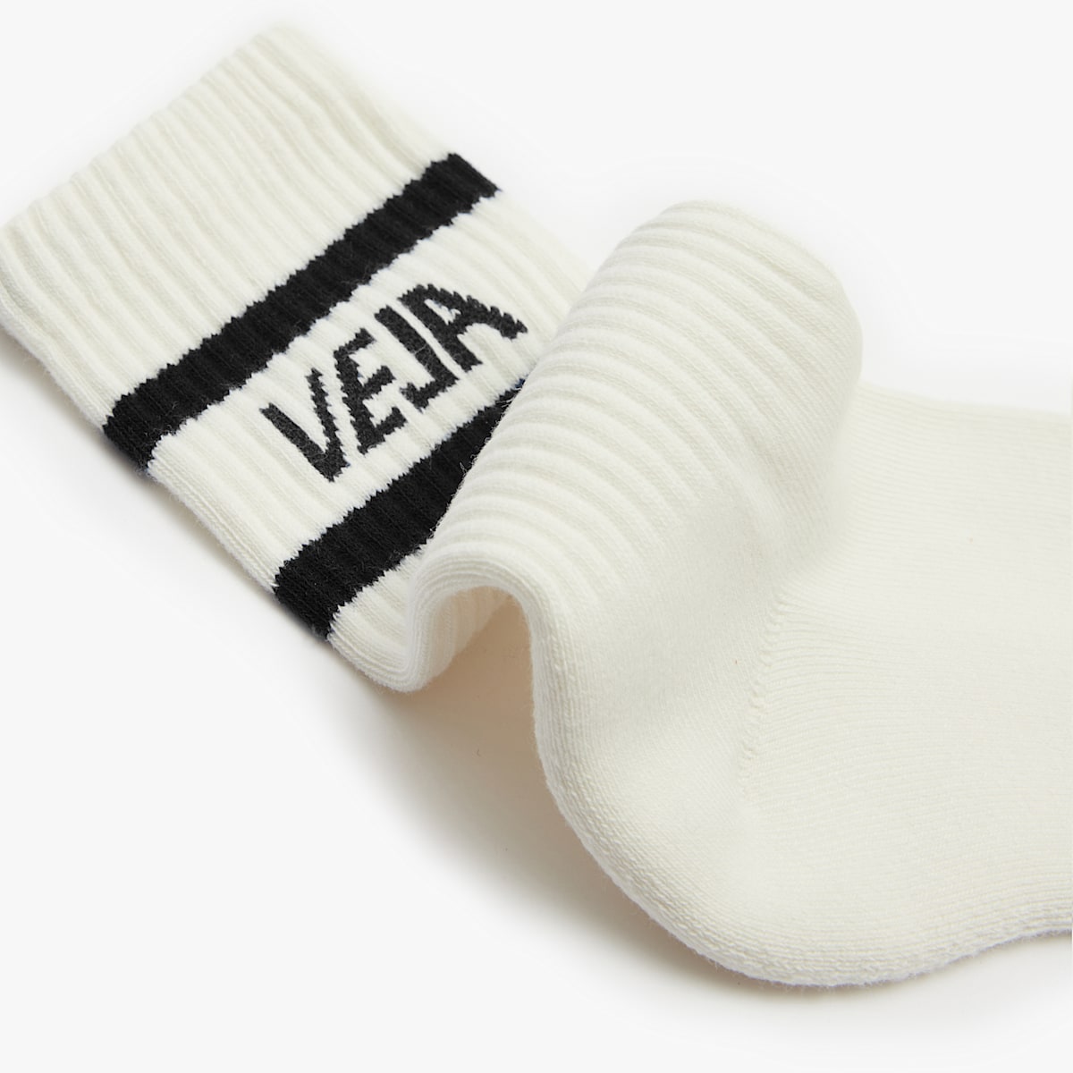 ICONIC SOCKS COTTON WHITE BLACK — 3
