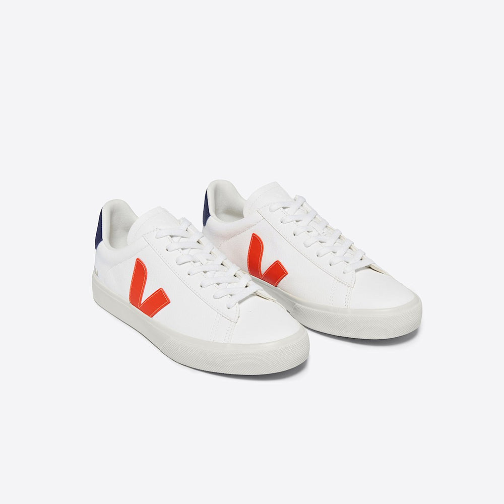 CAMPO LEATHER WHITE ORANGE FLUO — 2