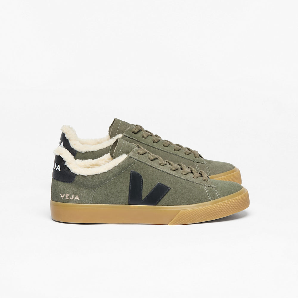 CAMPO FURED SUEDE MUD BLACK NATURAL — 1
