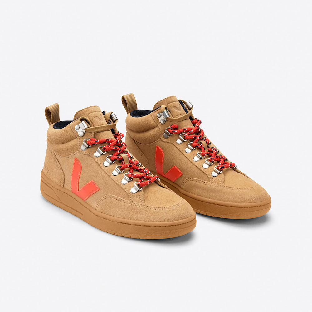 RORAIMA SUEDE DESERT ORANGE FLUO GUM SOLE — 2