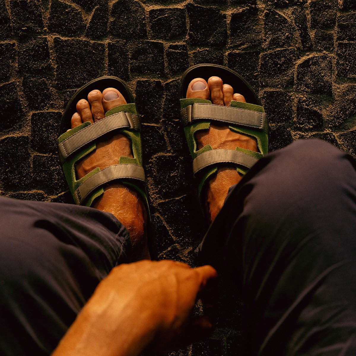 ARPOADOR SUEDE MILITAR KAKI BLACK — 6