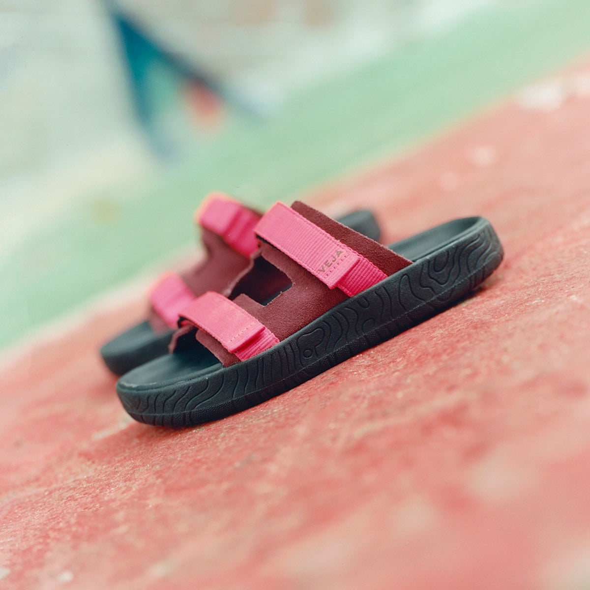 ARPOADOR SUEDE AMARANTE ROSE FLUO BLACK — 6