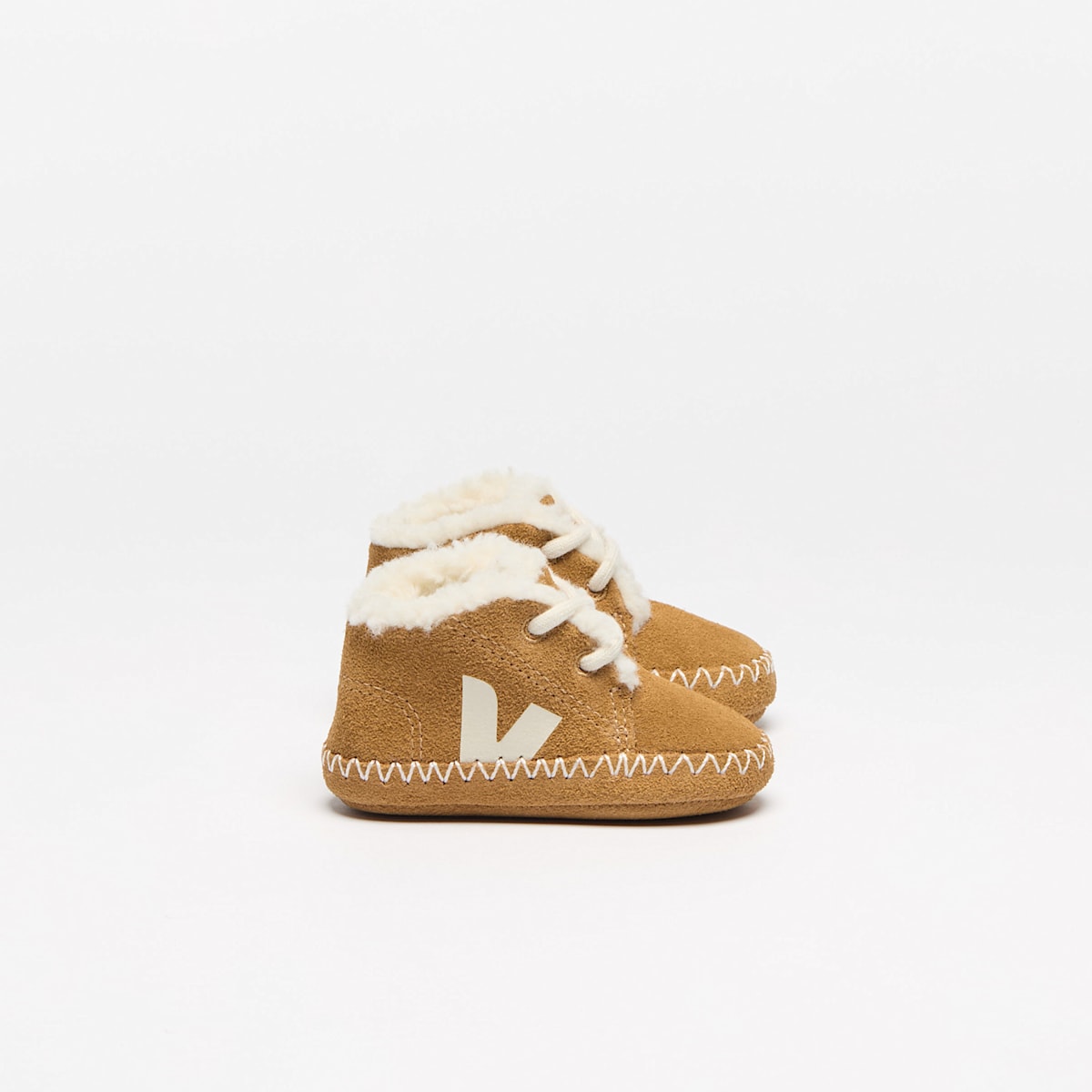 BABY FURED SUEDE CAMEL PIERRE — 1