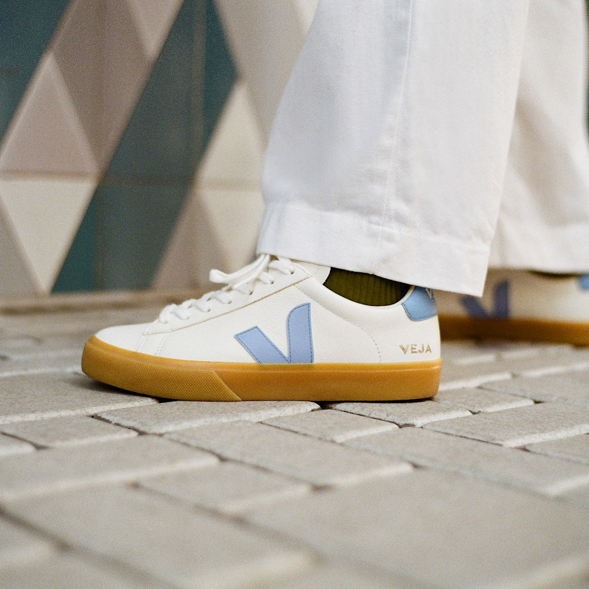 CAMPO LEATHER WHITE AQUA NATURAL — 4