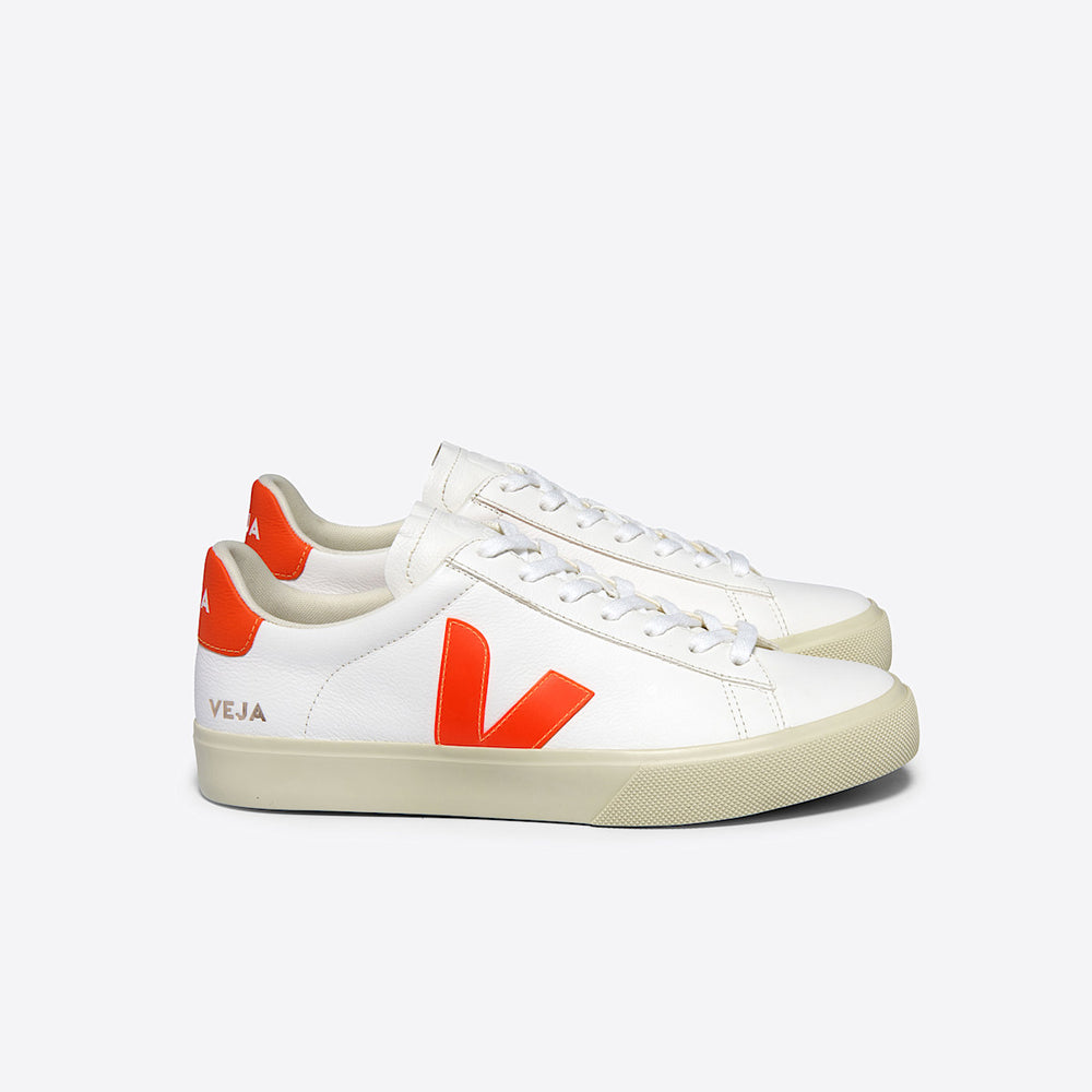 CAMPO LEATHER WHITE ORANGE FLUO — 1
