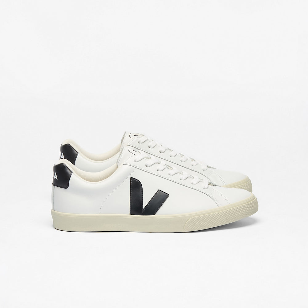 ESPLAR LEATHER WHITE BLACK — 1