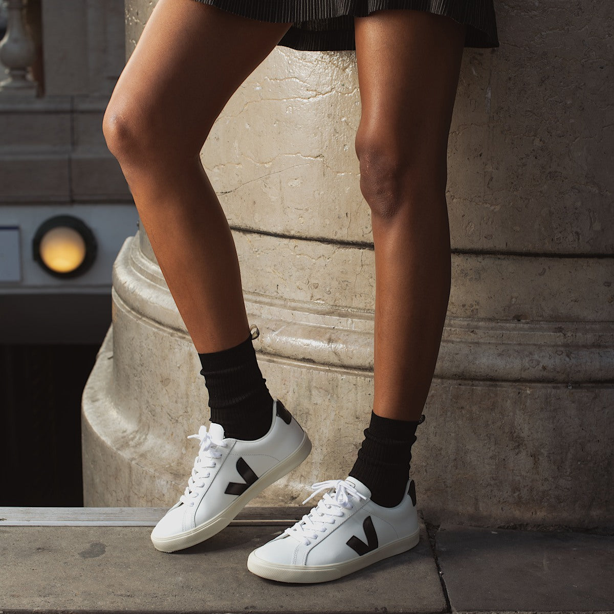 ESPLAR LEATHER WHITE BLACK — 5
