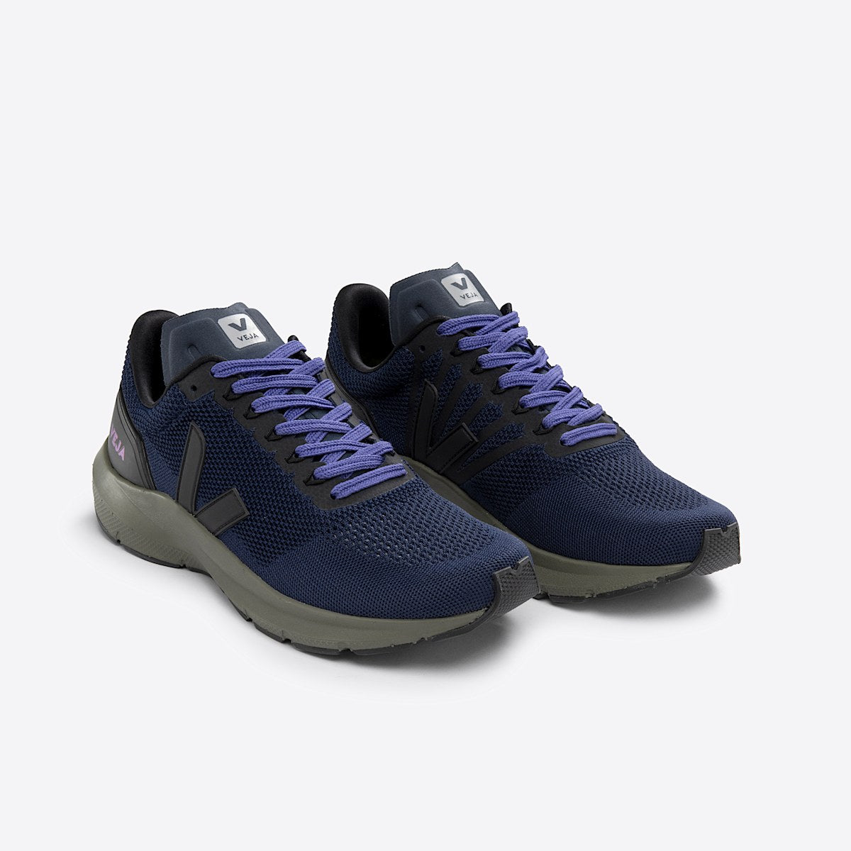 MARLIN V-KNIT NIL BLACK KAKI SOLE — 2