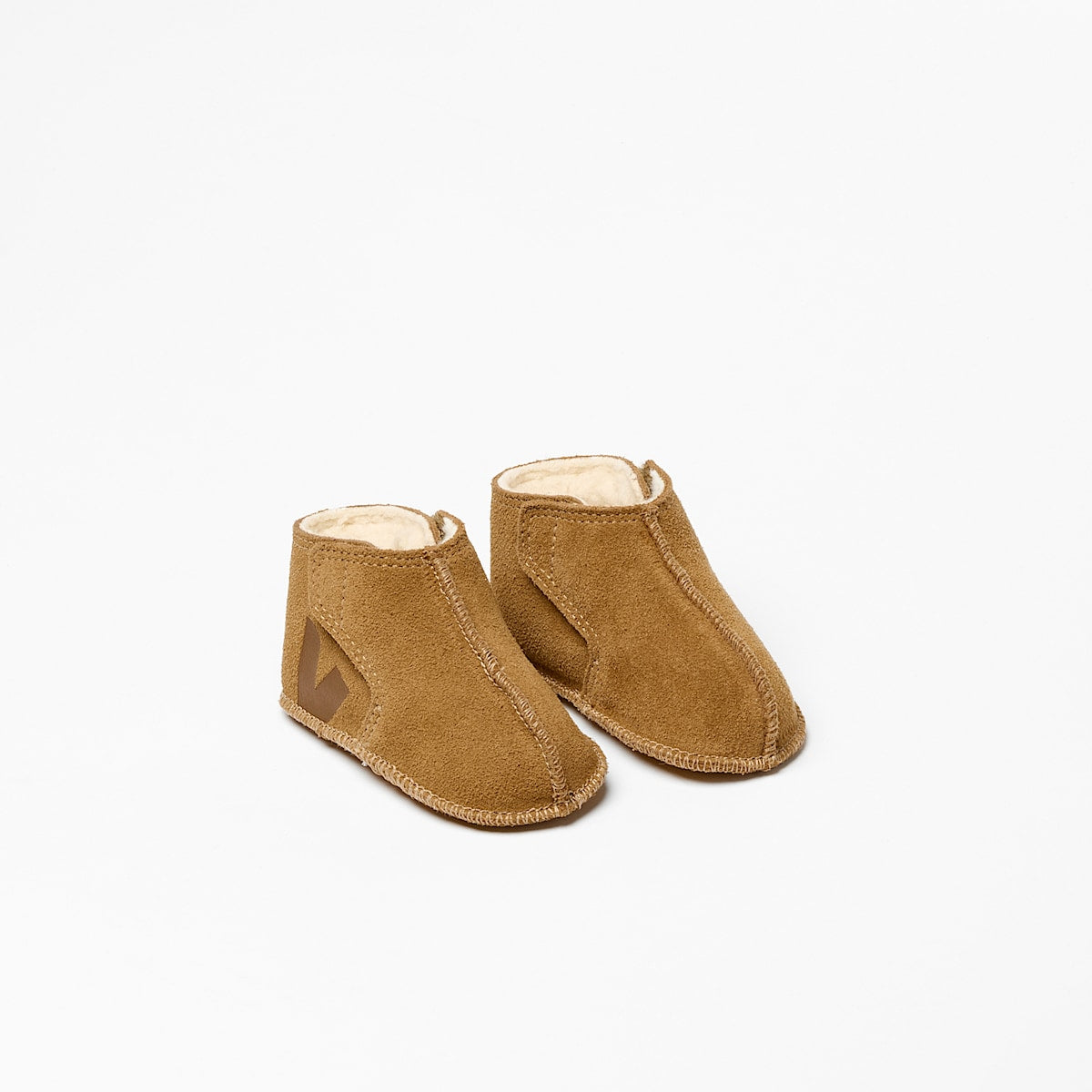 ORSO FURED SUEDE CAMEL COGNAC — 2