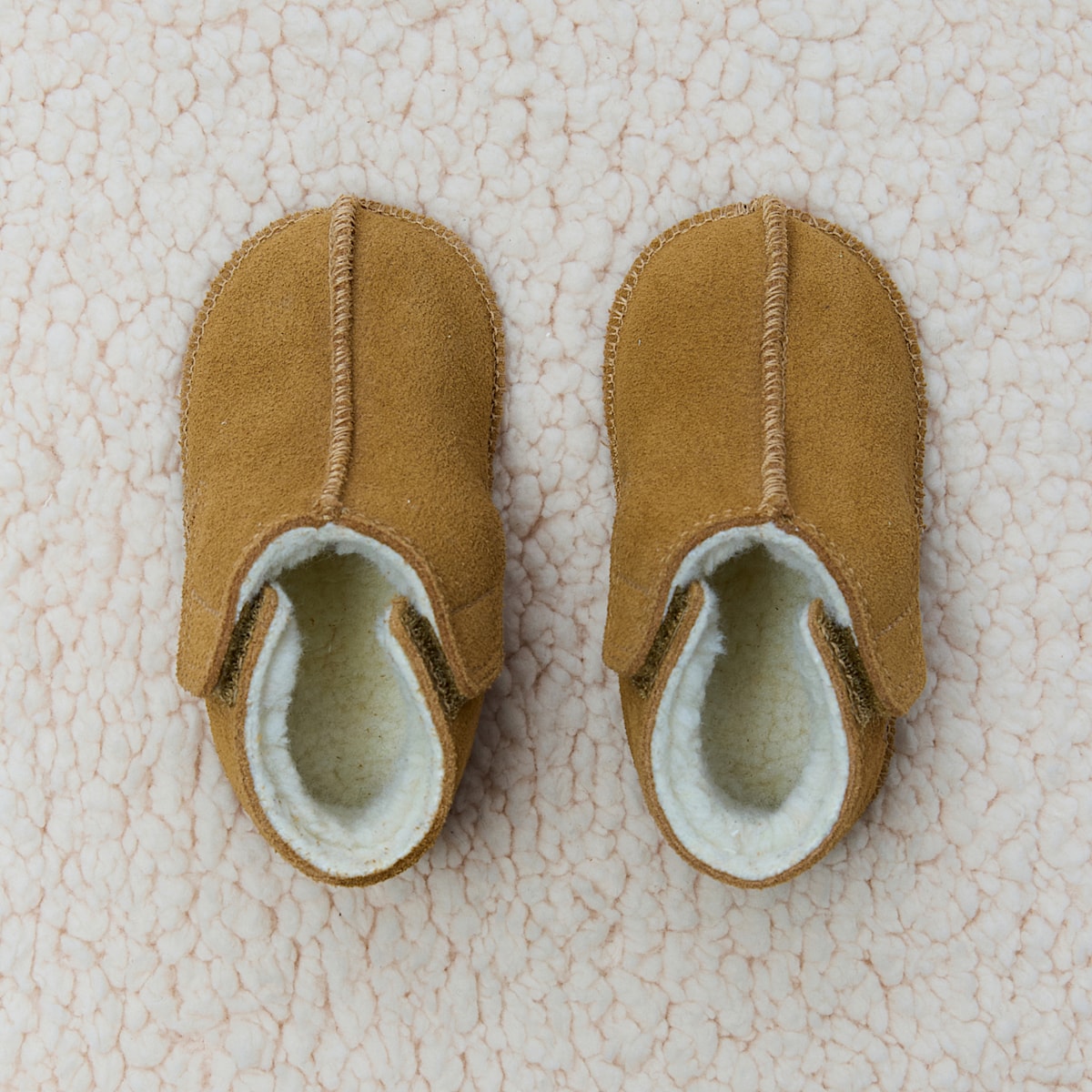 ORSO FURED SUEDE CAMEL COGNAC — 4
