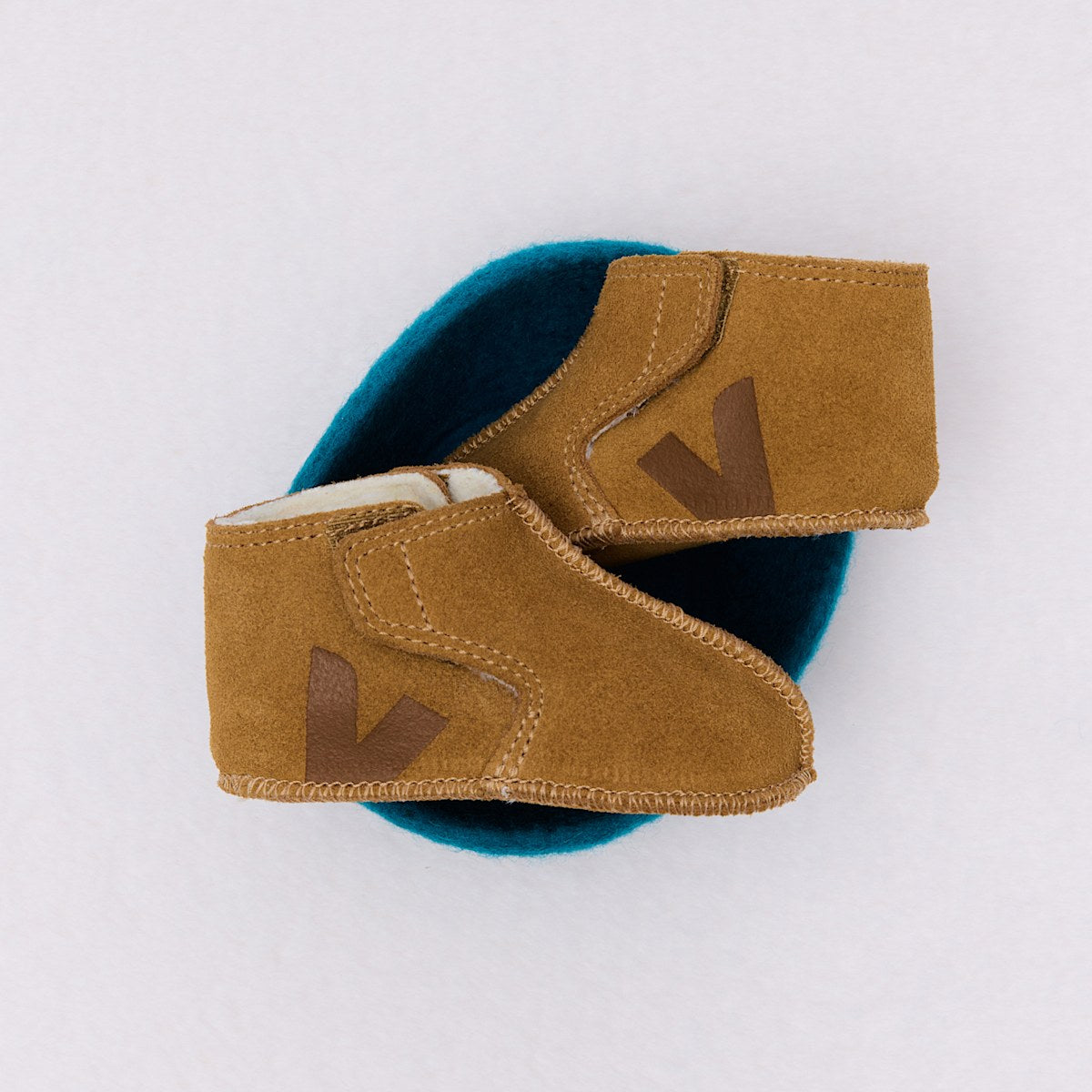 ORSO FURED SUEDE CAMEL COGNAC — 5