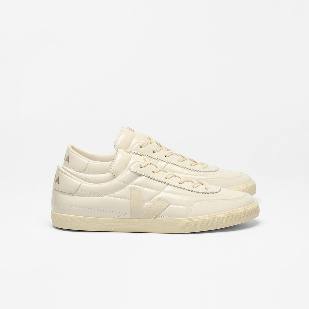 PANENKA PATENT LEATHER OFF WHITE NATURAL — 1