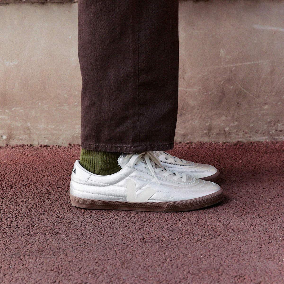 PANENKA LEATHER SILVER WHITE PIERRE BARK — 4