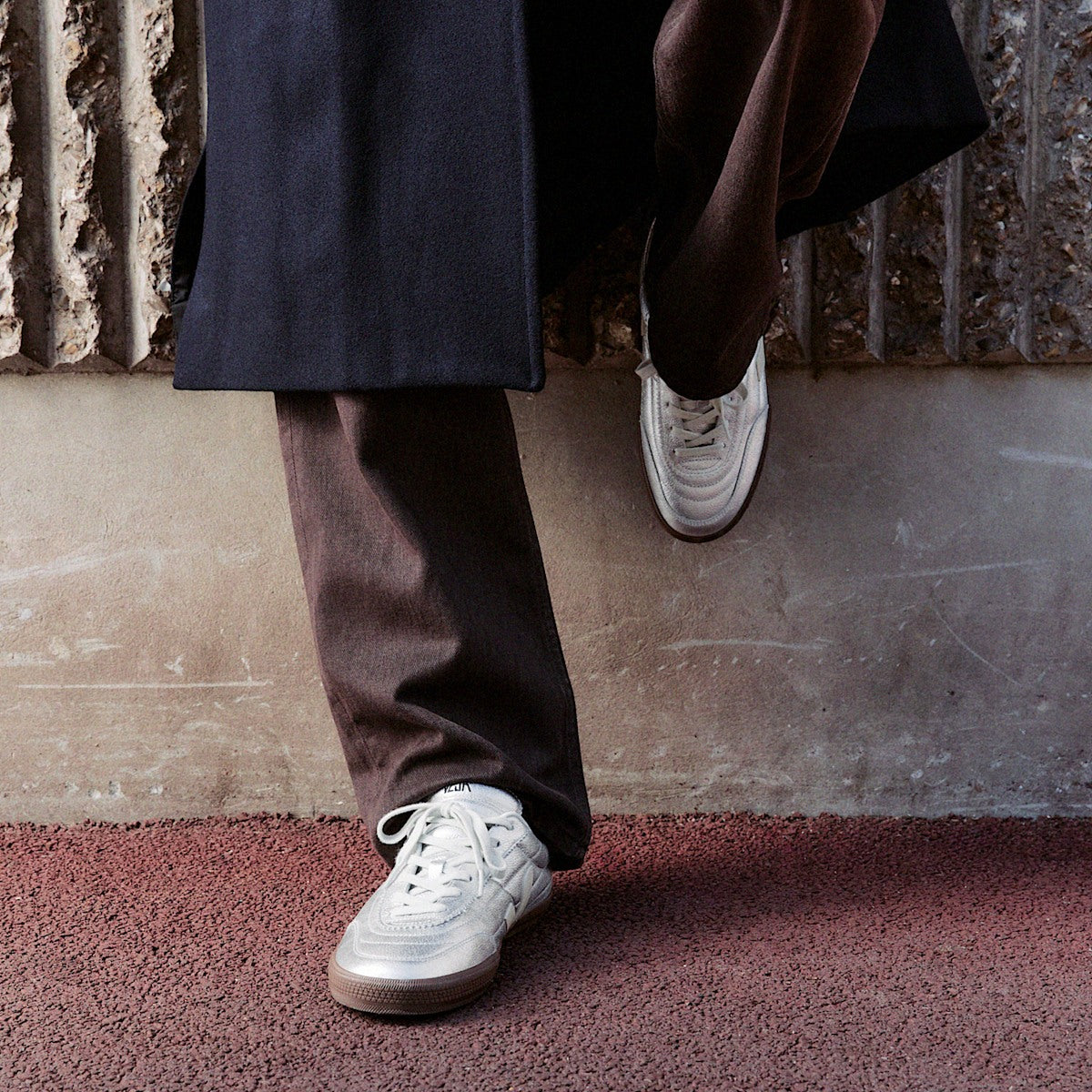 PANENKA LEATHER SILVER WHITE PIERRE BARK — 6