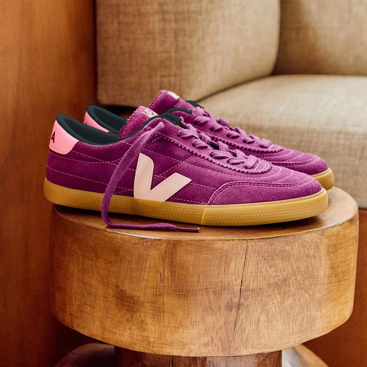 PANENKA SUEDE MAGENTA PETAL MALIBU — 5