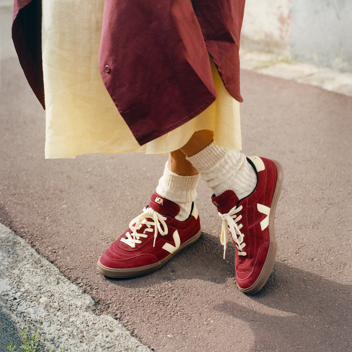 PANENKA SUEDE GRENAT SUN BARK — 5