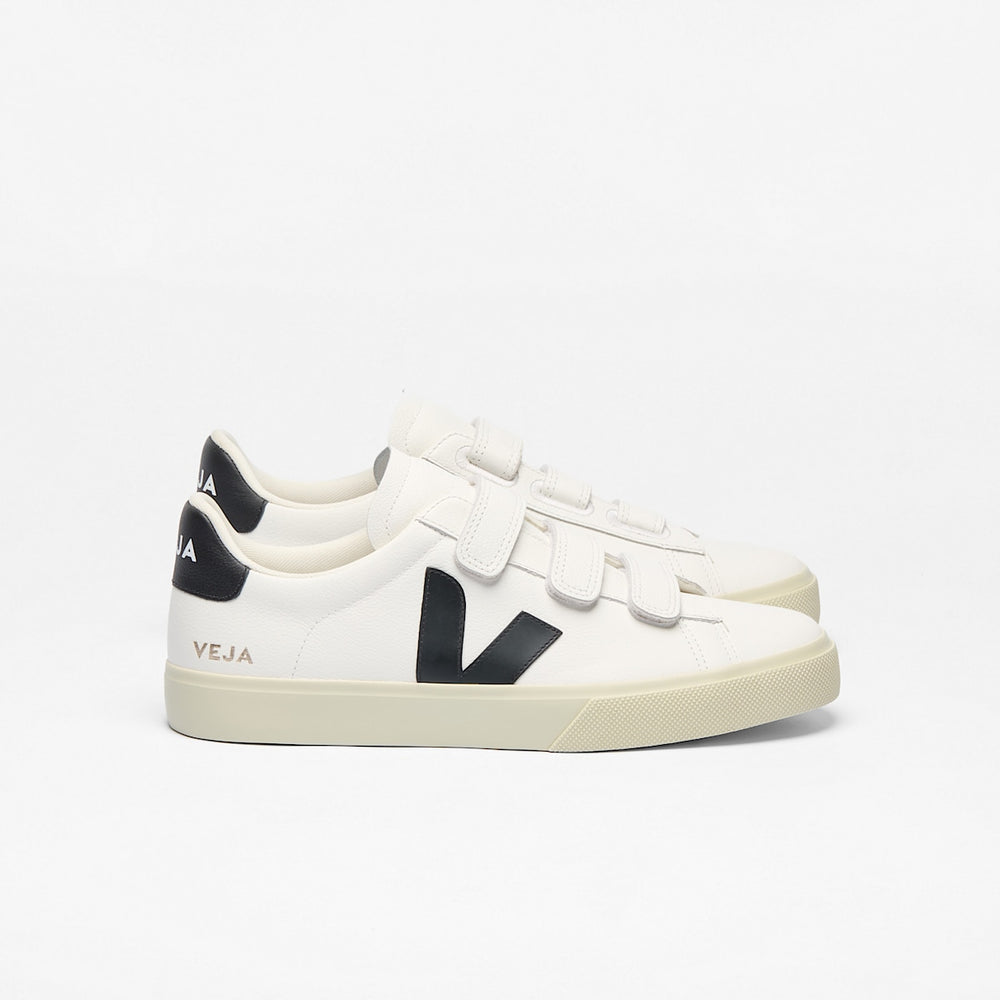 RECIFE LEATHER WHITE BLACK — 1
