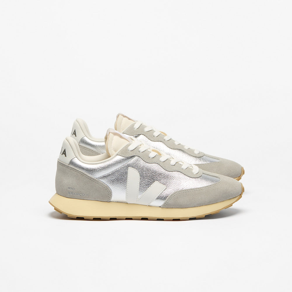 RIO BRANCO II LEATHER SILVER OXFORD GREY WHITE — 1