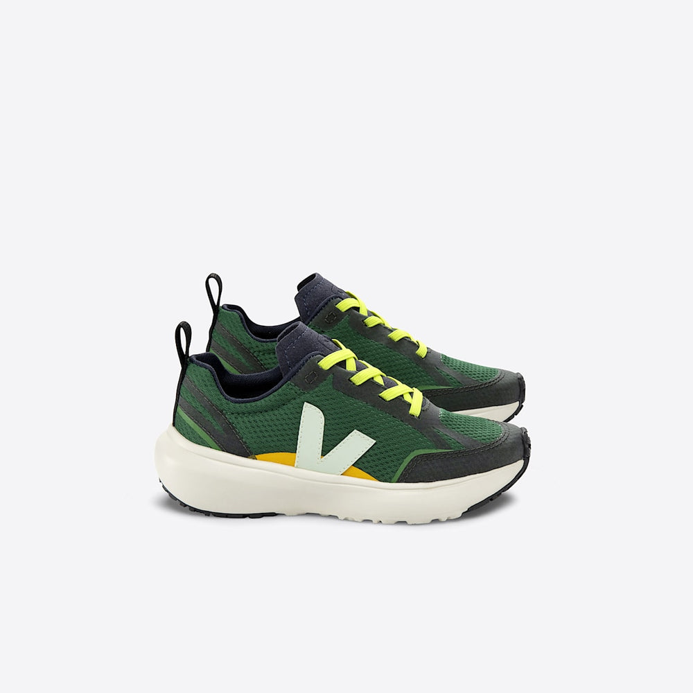 CANARY ELASTIC LACES ALVEOMESH POKER JADE — 1