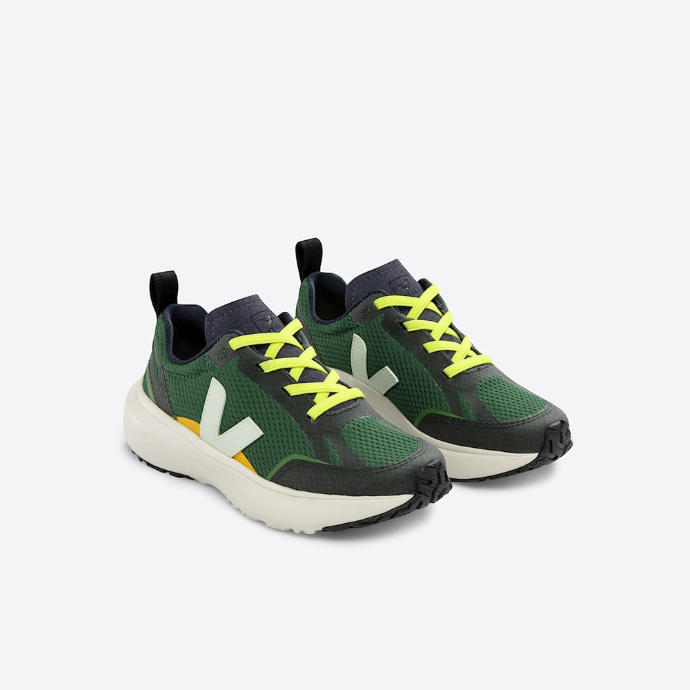 CANARY ELASTIC LACES ALVEOMESH POKER JADE — 2