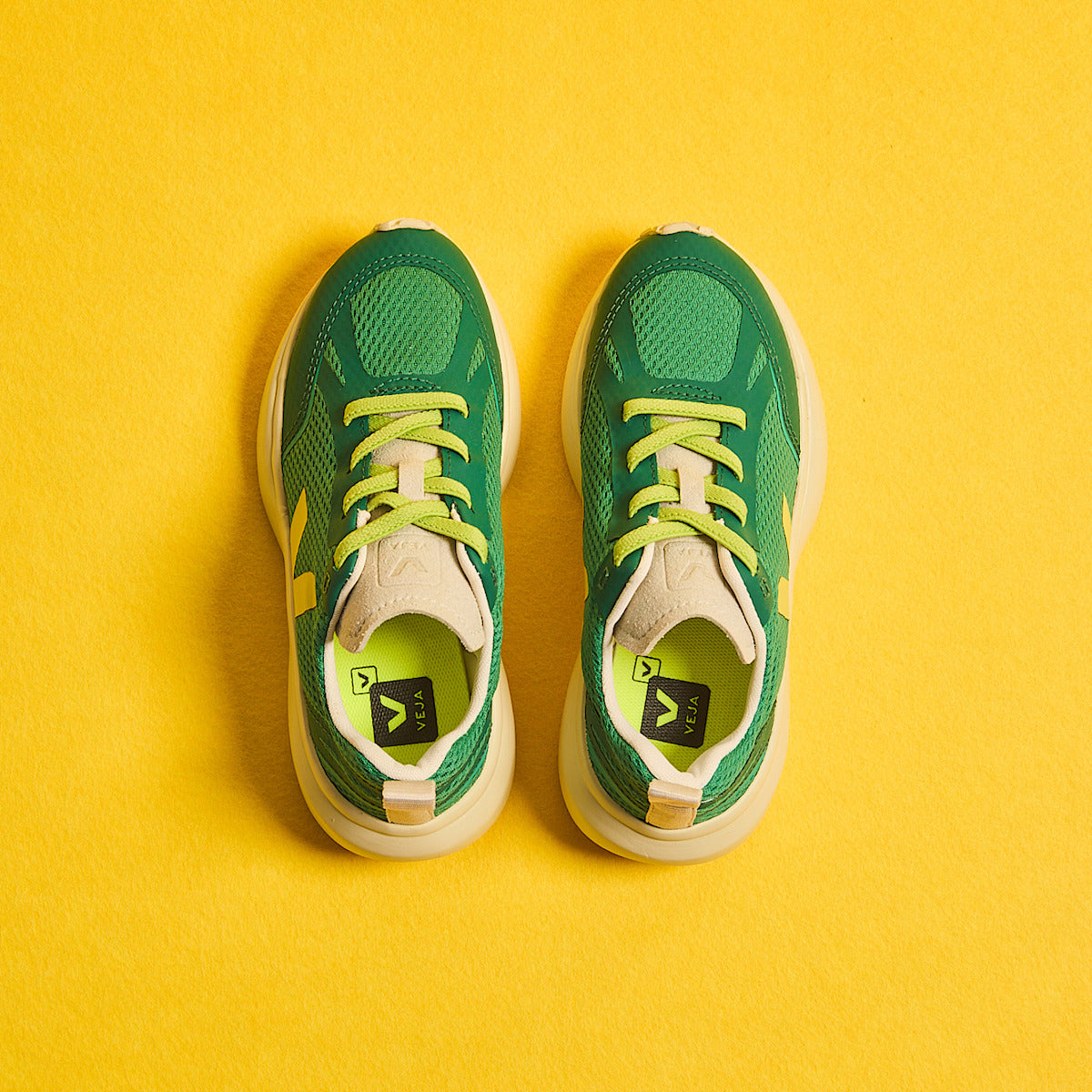 CANARY ELASTIC LACES ALVEOMESH EMERAUDE MIMOSA — 4