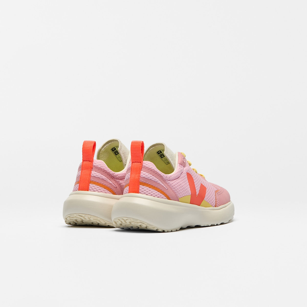 CANARY ELASTIC LACES ALVEOMESH GUIMAUVE ORANGE FLUO — 3