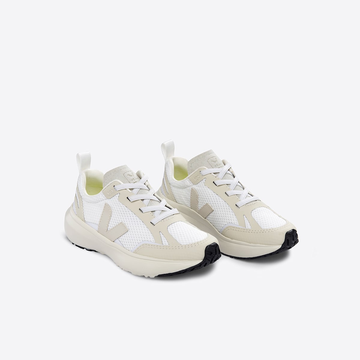 CANARY ELASTIC LACES ALVEOMESH WHITE PIERRE — 2
