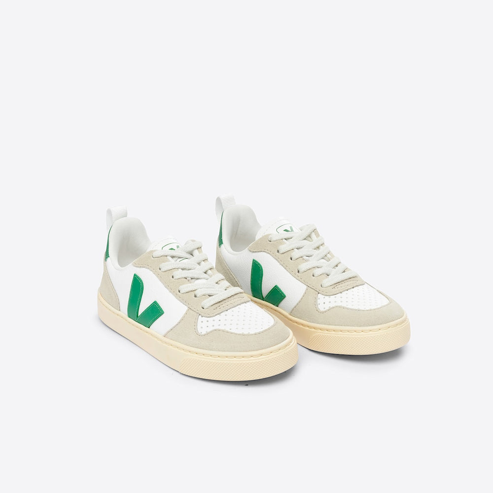 V-10 LEATHER WHITE EMERAUDE ALMOND — 2