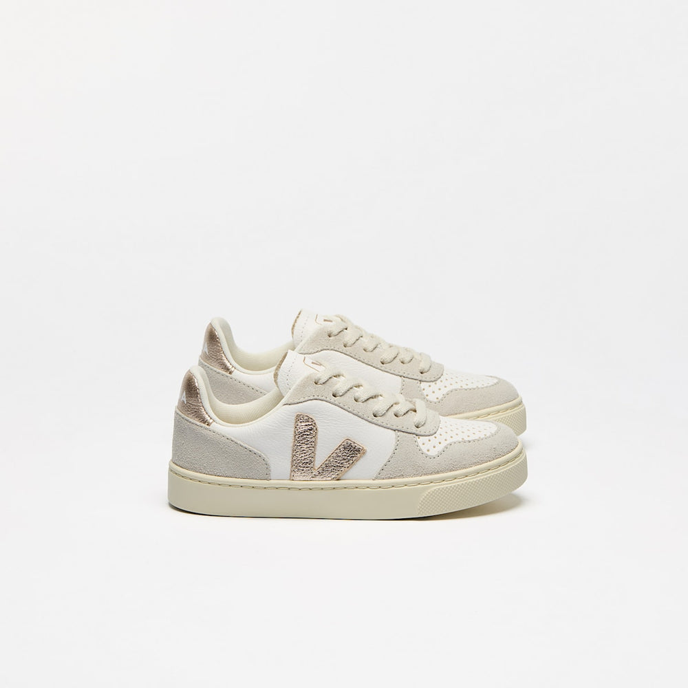V-10 LEATHER WHITE PLATINE NATURAL — 1