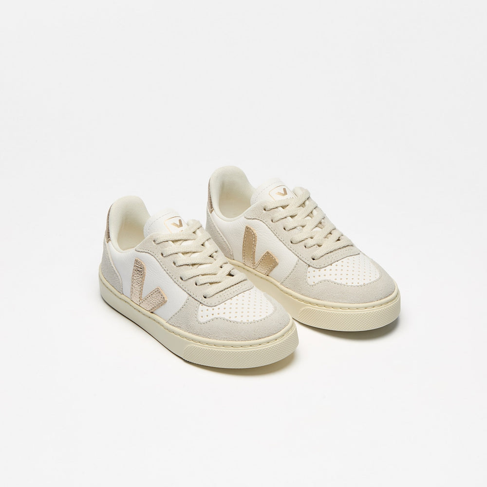 V-10 LEATHER WHITE PLATINE NATURAL — 2
