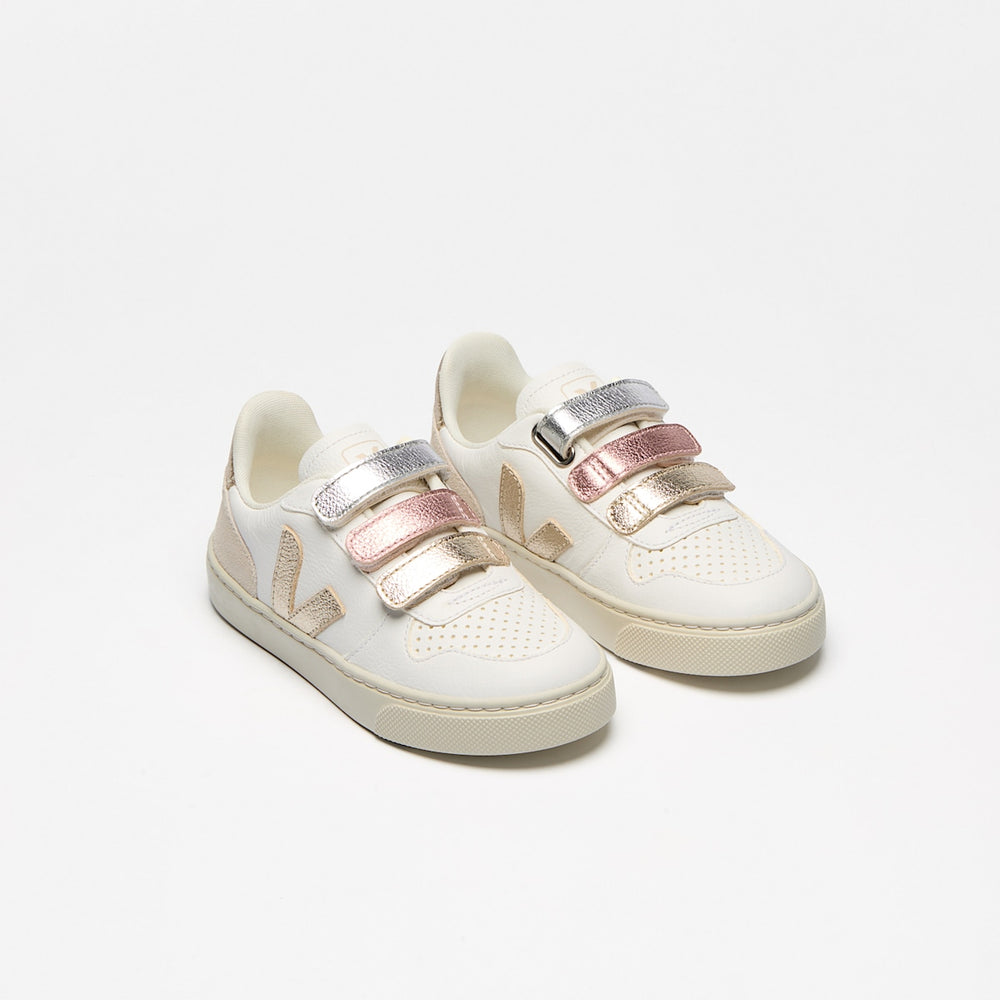 V-10 LEATHER MULTICO WHITE SHINY — 2
