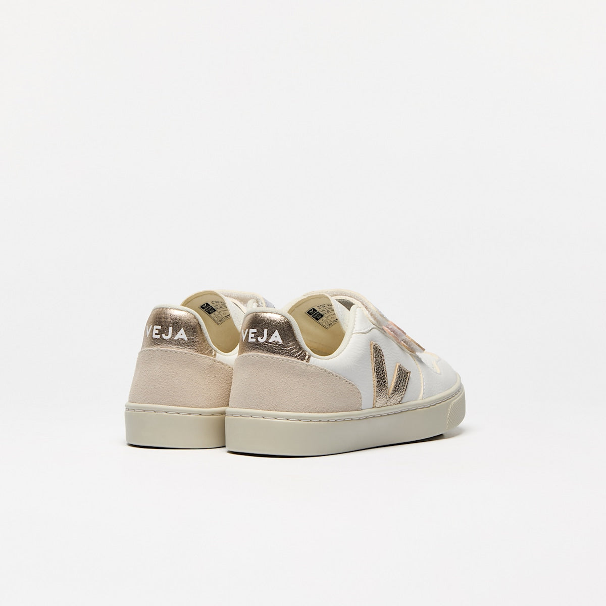 V-10 LEATHER MULTICO WHITE SHINY — 3