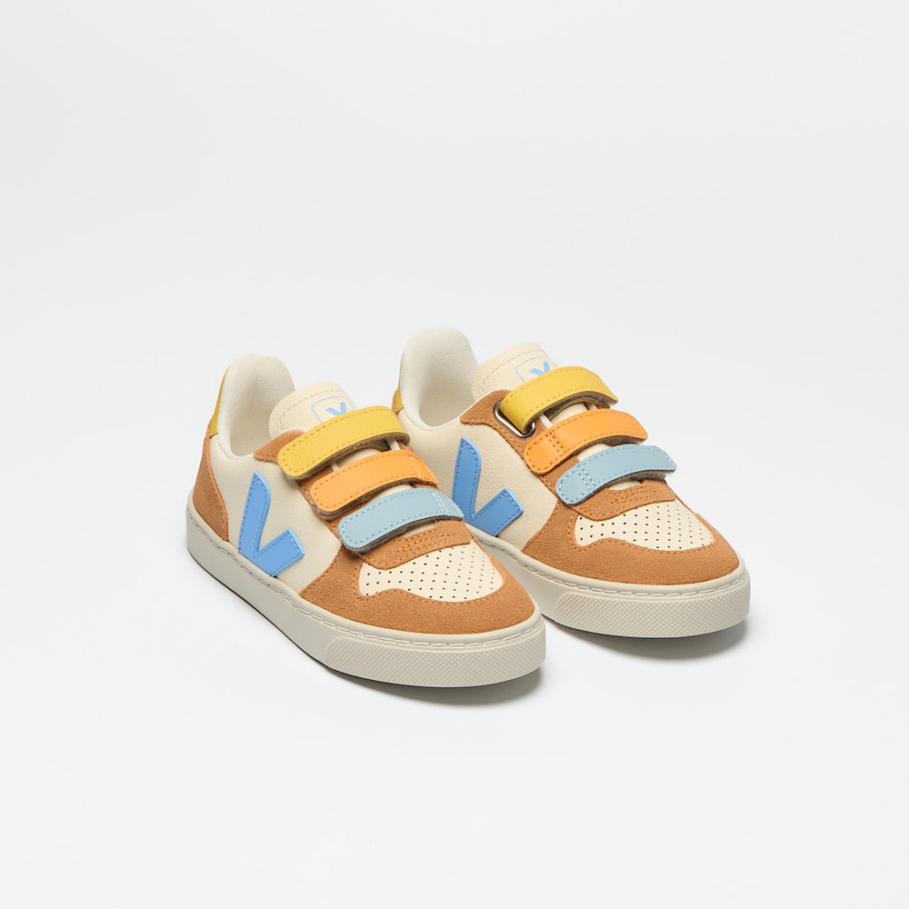 V-10 LEATHER CASHEW AQUA UMBER — 2
