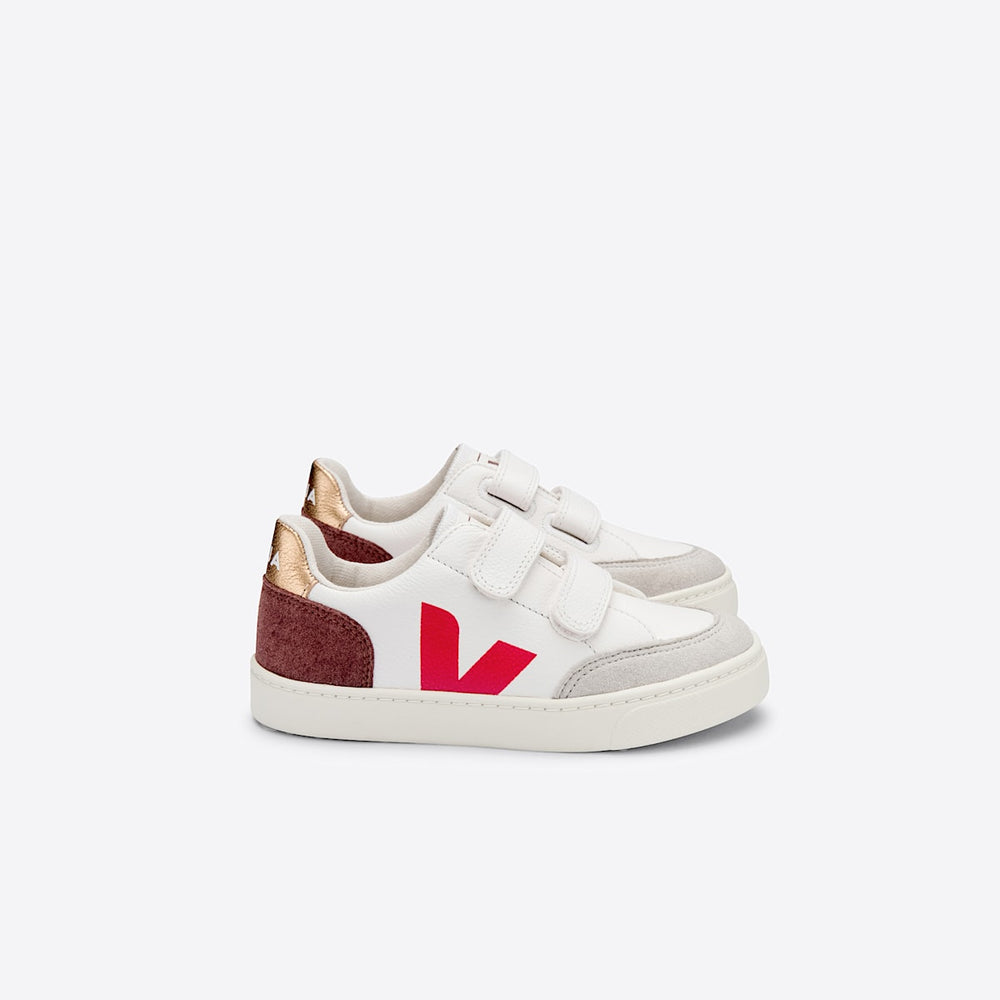 V-12 LEATHER WHITE MULTICO DRIED PETAL — 1