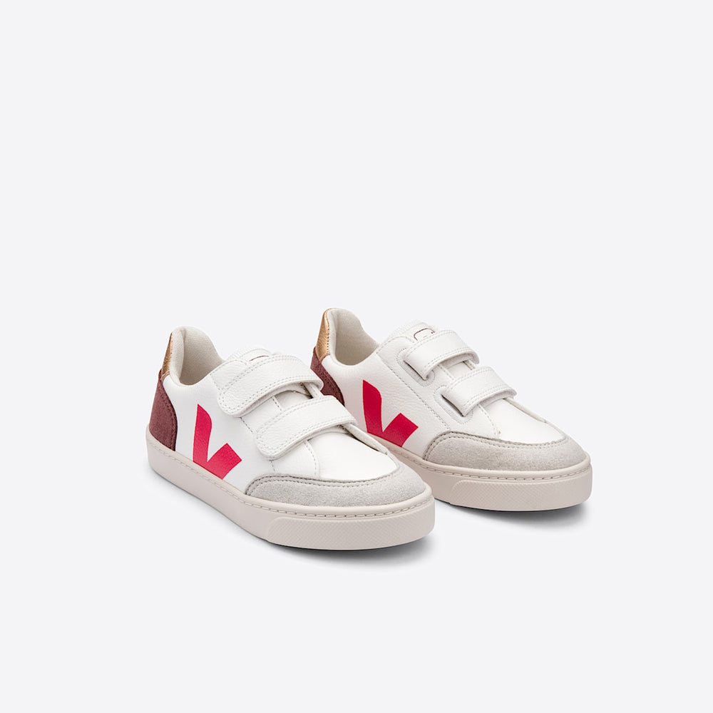 V-12 LEATHER WHITE MULTICO DRIED PETAL — 2