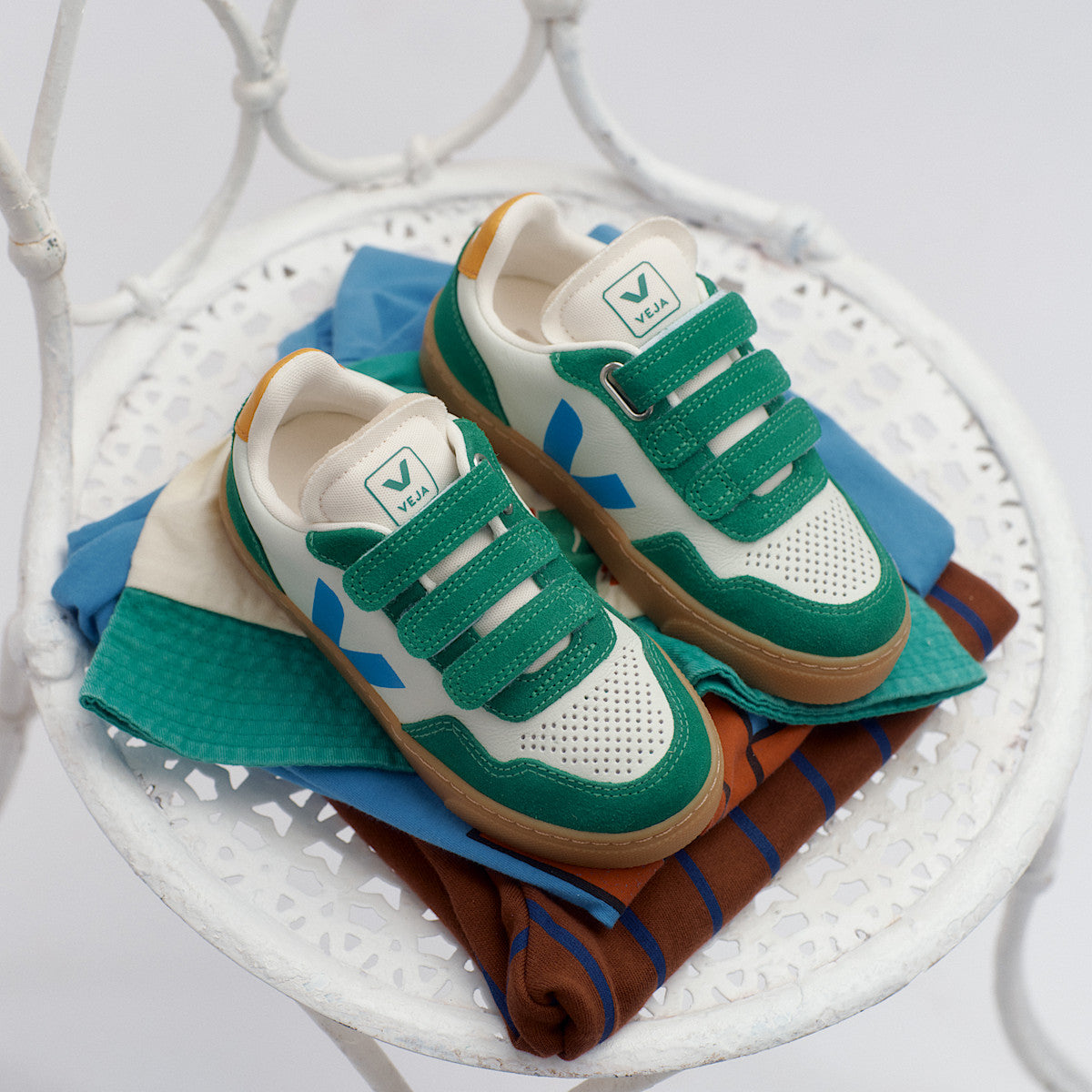 V-90 LEATHER JADE EGEE EMERAUDE NATURAL — 4