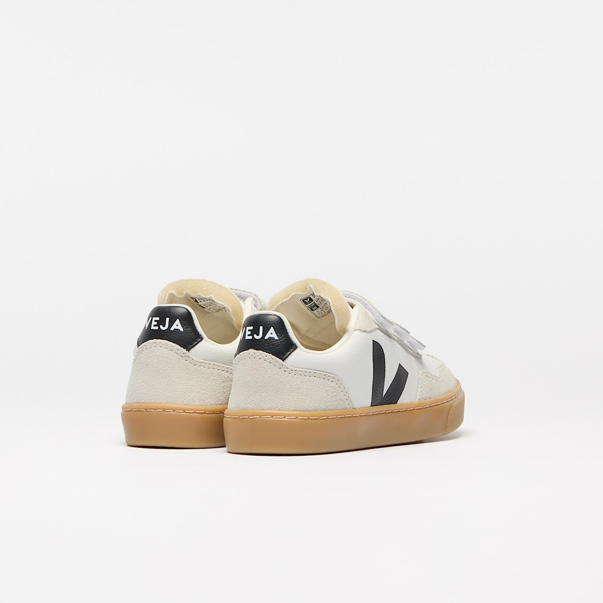 V-90 LEATHER WHITE BLACK NATURAL — 3