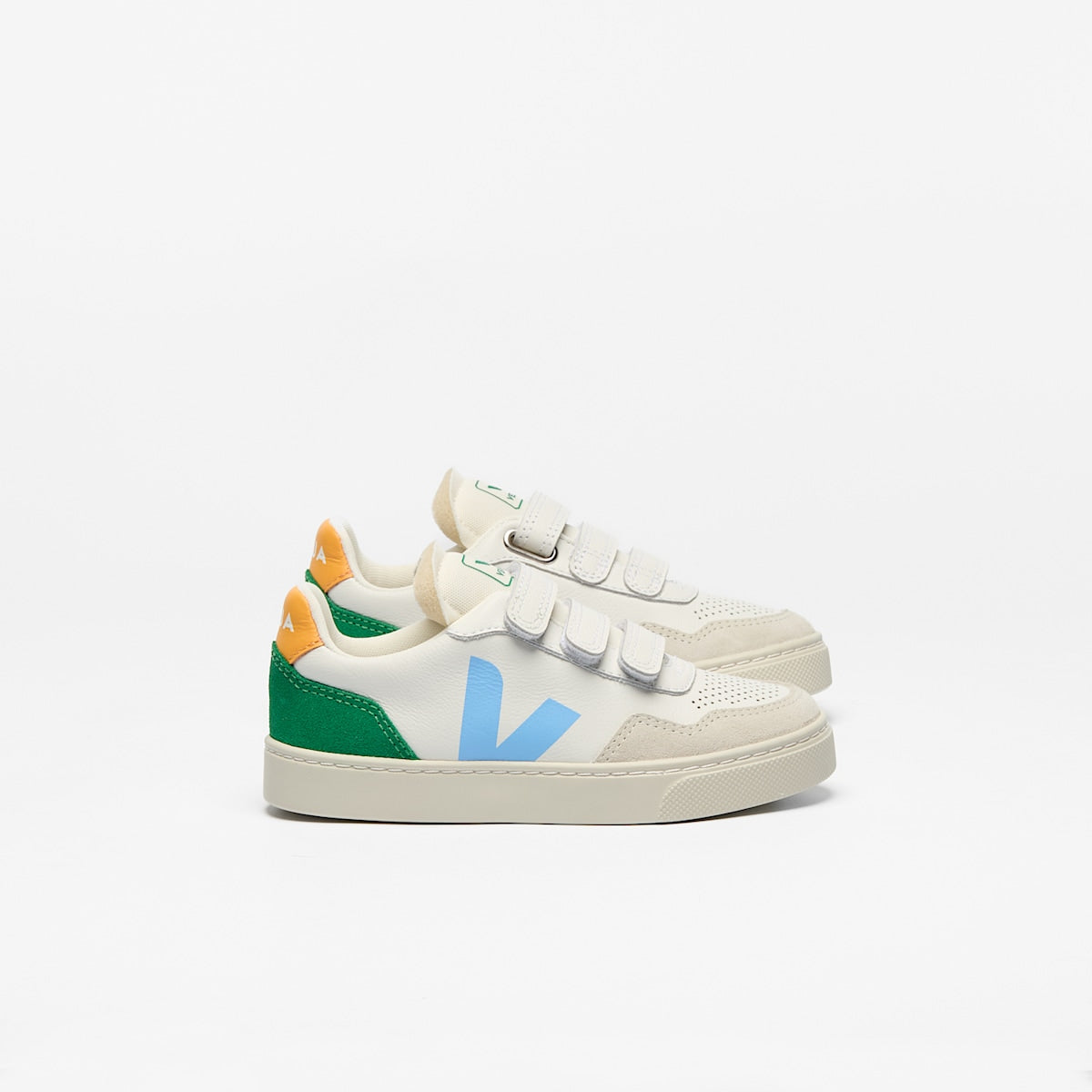 V-90 LEATHER WHITE AQUA EMERAUDE — 1