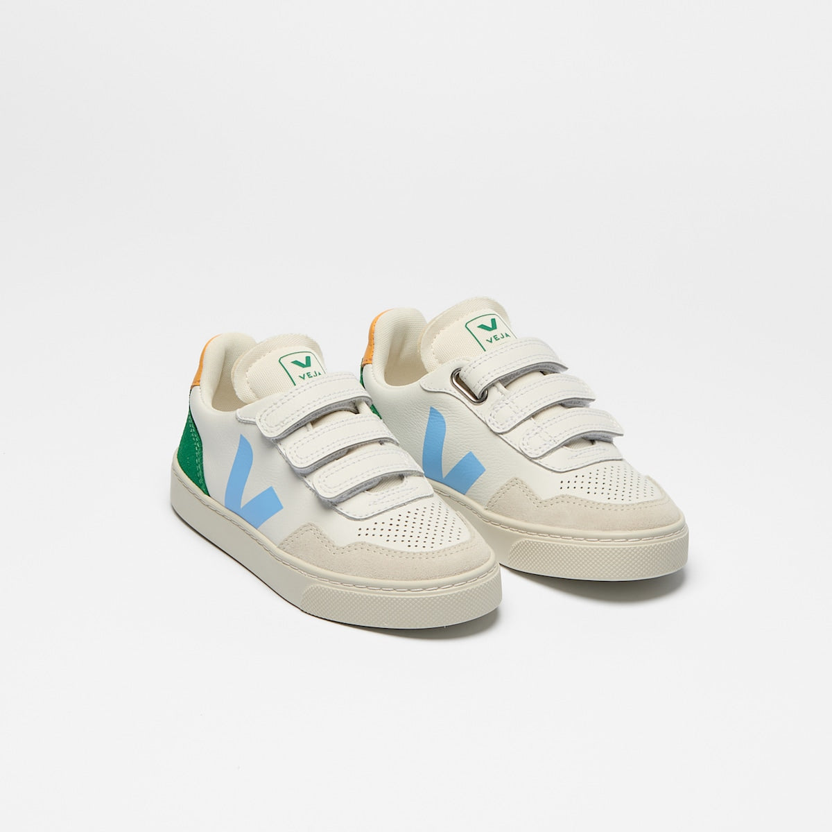 V-90 LEATHER WHITE AQUA EMERAUDE — 2