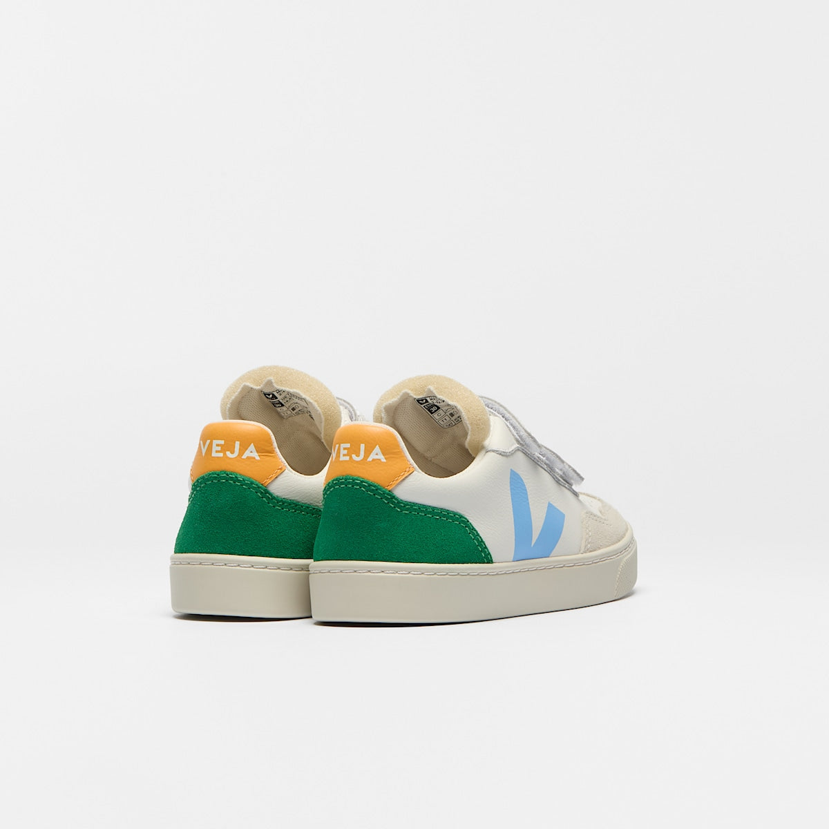 V-90 LEATHER WHITE AQUA EMERAUDE — 3