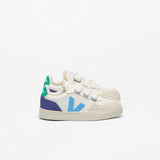 V-90 LEATHER WHITE CELESTE COBALT — 1