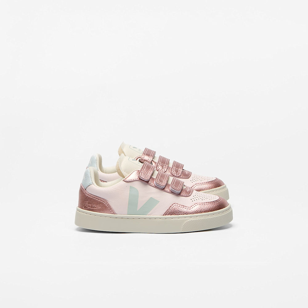 V-90 LEATHER VEJA X BONPOINT LASSI SUN NACRE — 1
