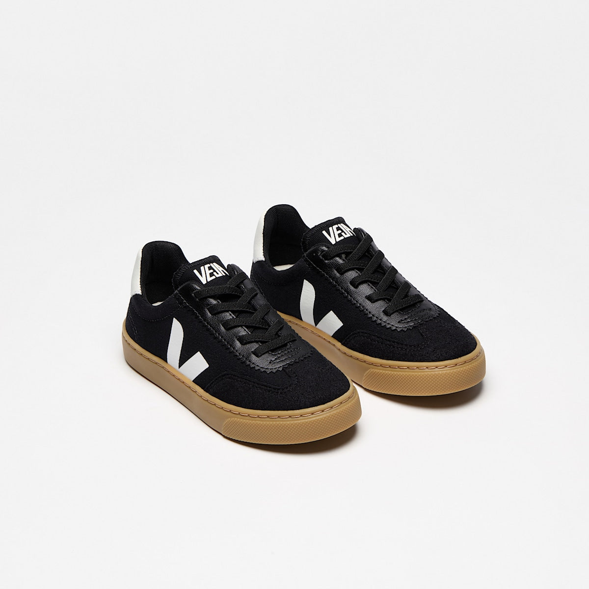 VOLLEY ELASTIC LACES CANVAS BLACK WHITE NATURAL — 2