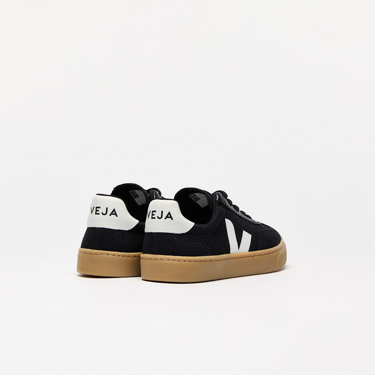 VOLLEY ELASTIC LACES CANVAS BLACK WHITE NATURAL — 3