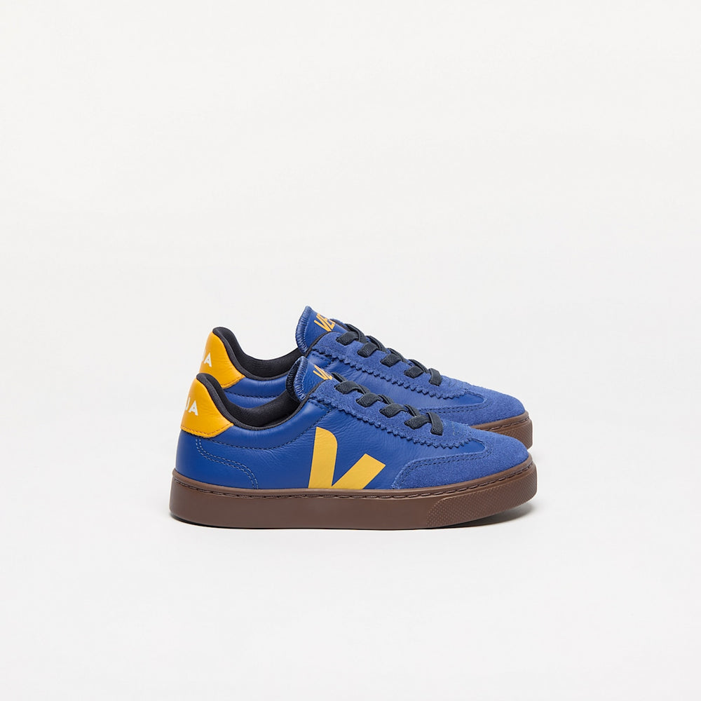 VOLLEY ELASTIC LACES LEATHER ATLANTIC OURO BARK — 1