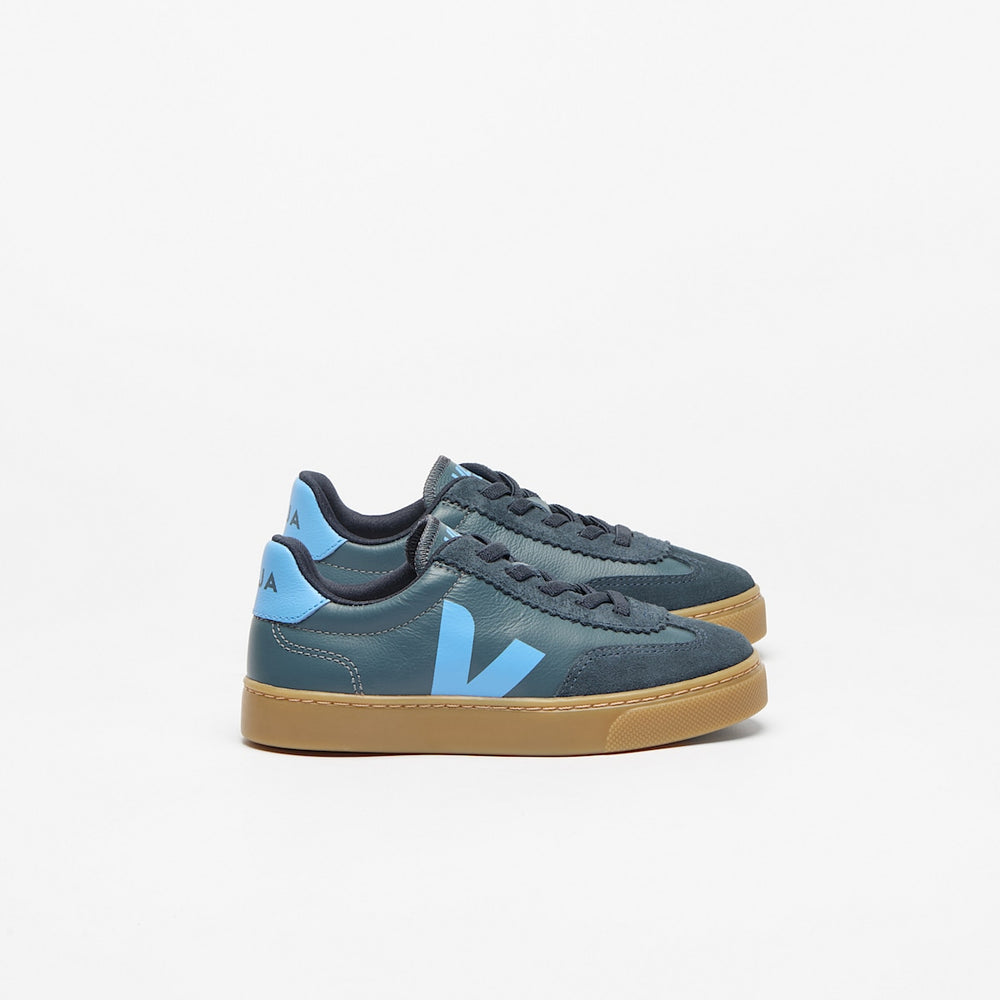 VOLLEY ELASTIC LACES LEATHER CALIFORNIA CELESTE — 1